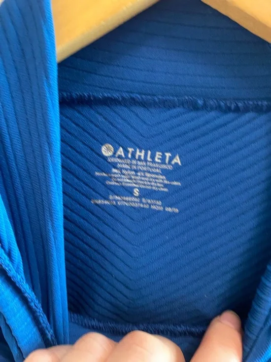 ATHLETA Flurry Scuba Hoodie Blue - Picture 7 of 9